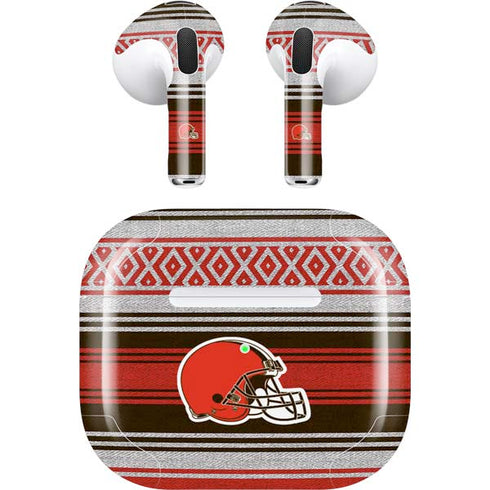 NFL Cleveland Browns Trailblazer Apple AirPods (3rd Gen 2021) Skin