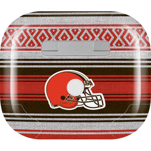 NFL Cleveland Browns Trailblazer Apple AirPods (3rd Gen 2021) Skin