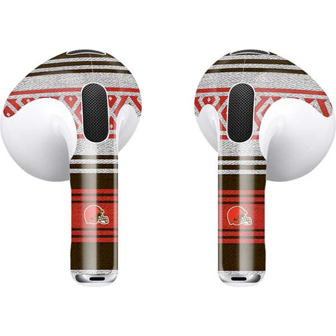 NFL Cleveland Browns Trailblazer Apple AirPods (3rd Gen 2021) Skin