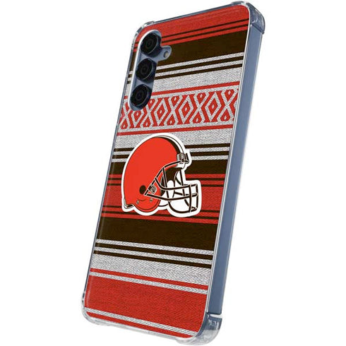 NFL Cleveland Browns Trailblazer Galaxy A35 5G Clear Case