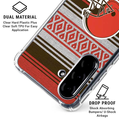 NFL Cleveland Browns Trailblazer Galaxy A36 5G Clear Case
