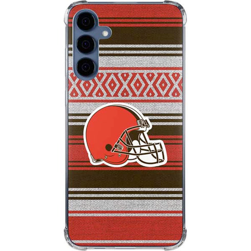 NFL Cleveland Browns Trailblazer Galaxy A55 5G Clear Case