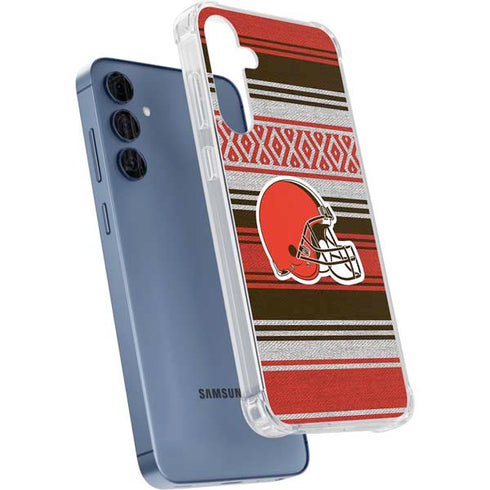 NFL Cleveland Browns Trailblazer Galaxy A55 5G Clear Case