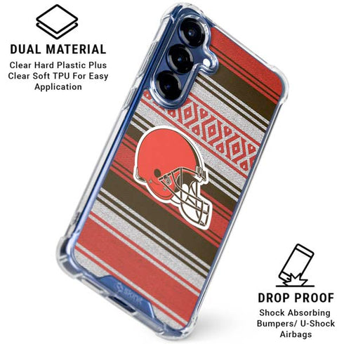 NFL Cleveland Browns Trailblazer Galaxy S25 Clear Case