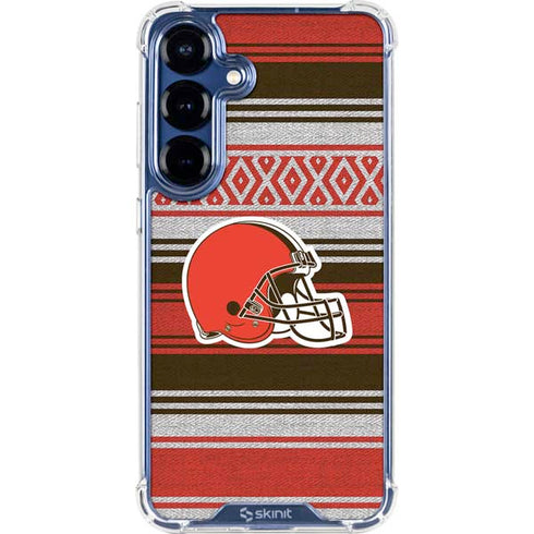 NFL Cleveland Browns Trailblazer Galaxy S25 Plus Clear Case