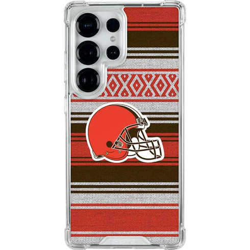 NFL Cleveland Browns Trailblazer Galaxy S25 Ultra Clear Case