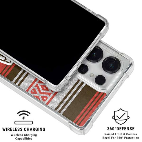 NFL Cleveland Browns Trailblazer Galaxy S25 Ultra Clear Case