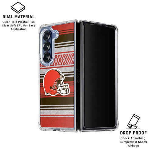 NFL Cleveland Browns Trailblazer Galaxy Z Fold6 Clear Case