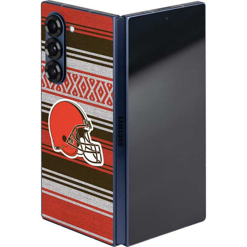 NFL Cleveland Browns Trailblazer Galaxy Z Fold6 Skin