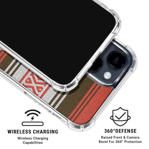 NFL Cleveland Browns Trailblazer iPhone 15 Clear Case