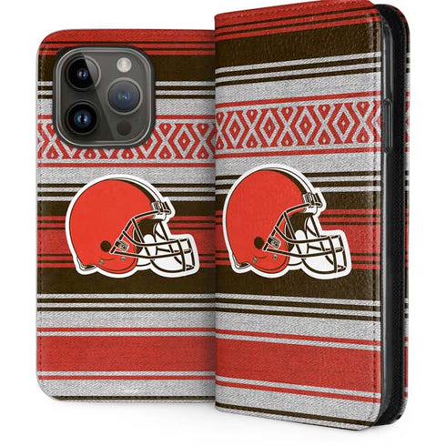 NFL Cleveland Browns Trailblazer iPhone 15 Pro Folio Case