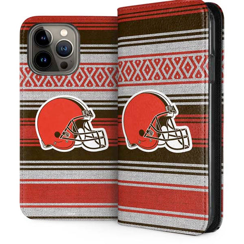 NFL Cleveland Browns Trailblazer iPhone 15 Pro Max Folio Case