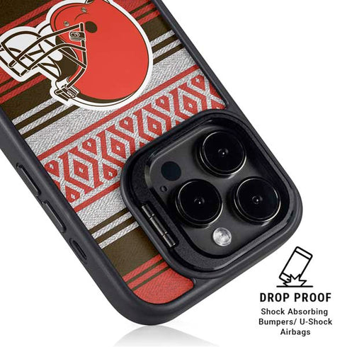 NFL Cleveland Browns Trailblazer iPhone 15 Pro Max Kickstand Case