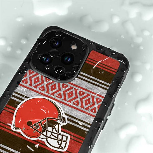 NFL Cleveland Browns Trailblazer iPhone 15 Pro Waterproof Case