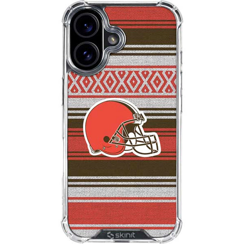 NFL Cleveland Browns Trailblazer iPhone 16 Plus Clear Case