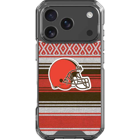 NFL Cleveland Browns Trailblazer iPhone 18 Pro Clear Case