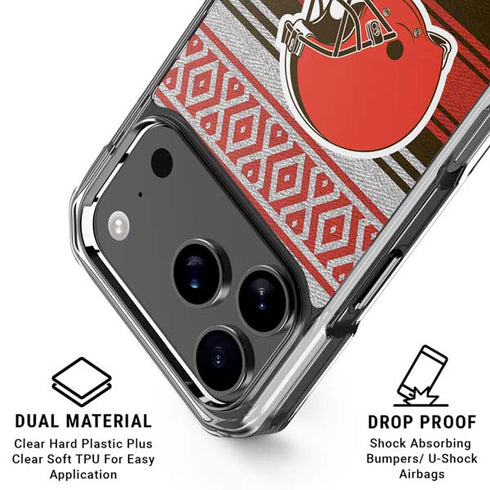 NFL Cleveland Browns Trailblazer iPhone 18 Pro Clear Case