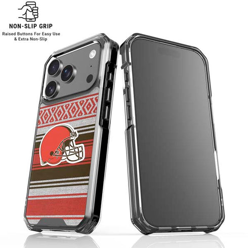 NFL Cleveland Browns Trailblazer iPhone 18 Pro Clear Case