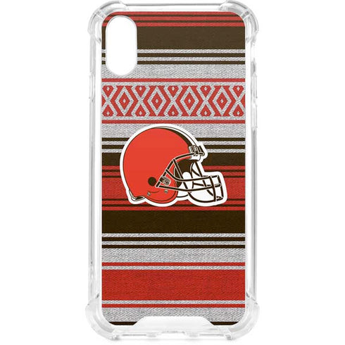 NFL Cleveland Browns Trailblazer iPhone XS Clear Case