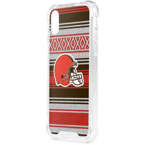 NFL Cleveland Browns Trailblazer iPhone XS Clear Case