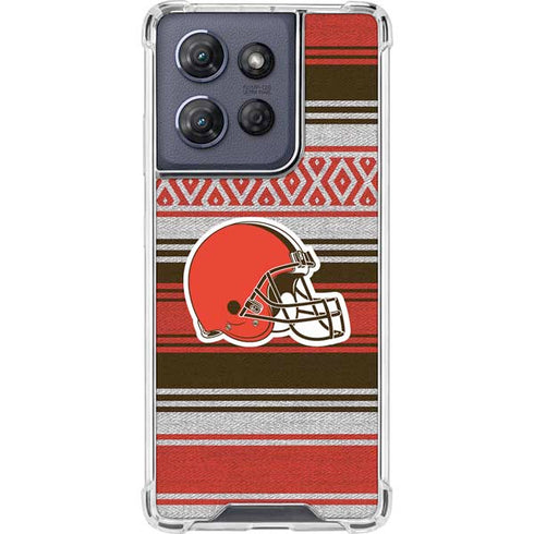 NFL Cleveland Browns Trailblazer Moto G Play 5G (2025) Clear Case
