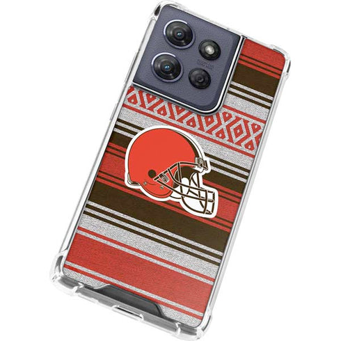 NFL Cleveland Browns Trailblazer Moto G Play 5G (2025) Clear Case