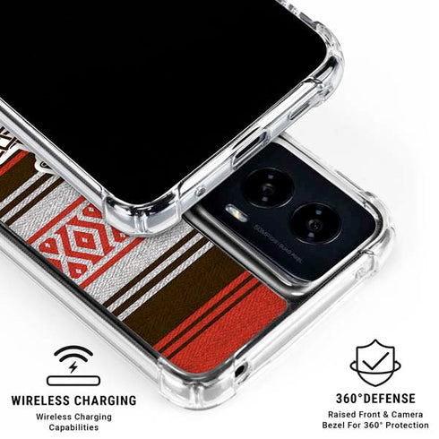 NFL Cleveland Browns Trailblazer Moto G Power 5G (2024) Clear Case