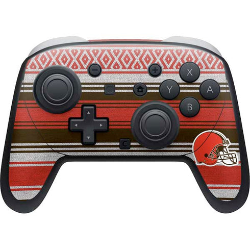 NFL Cleveland Browns Trailblazer Nintendo Switch 2 (2025) Pro Controller Skin
