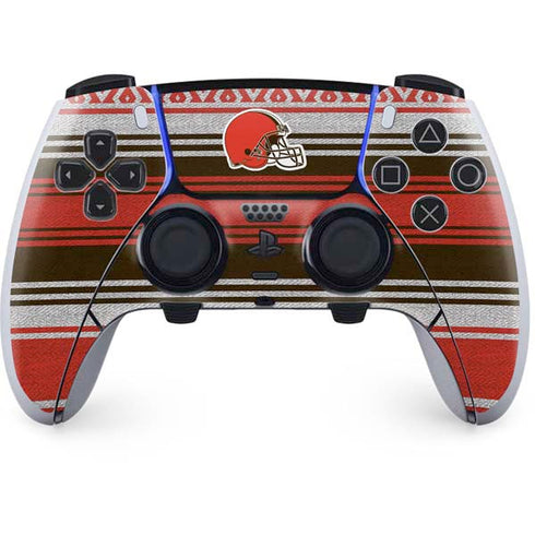 NFL Cleveland Browns Trailblazer PS5 DualSense Edge Pro Controller Skin