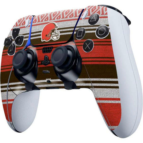 NFL Cleveland Browns Trailblazer PS5 DualSense Edge Pro Controller Skin