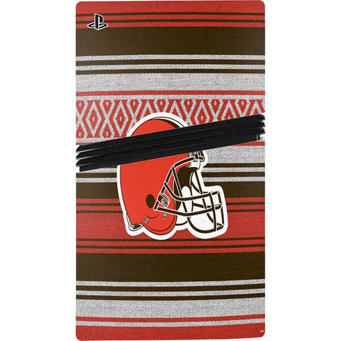 NFL Cleveland Browns Trailblazer PS5 Pro Disk Console Skin