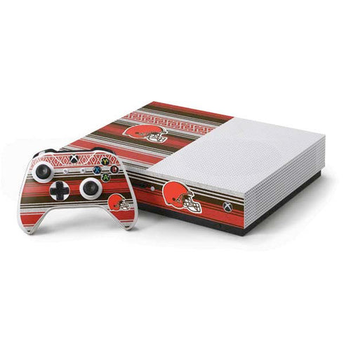 NFL Cleveland Browns Trailblazer Xbox One S Console and Controller Bundle Skin