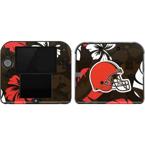 NFL Cleveland Browns Tropical Print Nintendo Skins