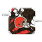 NFL Cleveland Browns Tropical Print 85W Power Adapter (15 and 17 inch MacBook Pro Charger) Skin