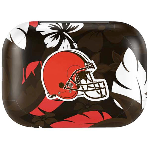NFL Cleveland Browns Tropical Print Amazon Echo Buds Skin