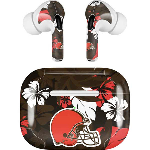 NFL Cleveland Browns Tropical Print Apple AirPods Pro Skin