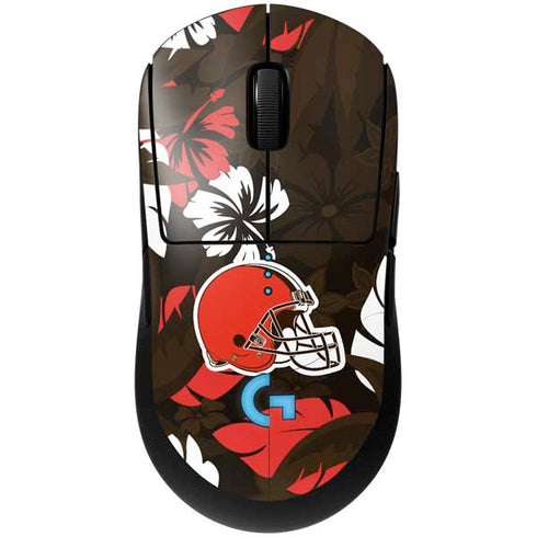 NFL Cleveland Browns Tropical Print G Pro Wireless Gaming Mouse Skin