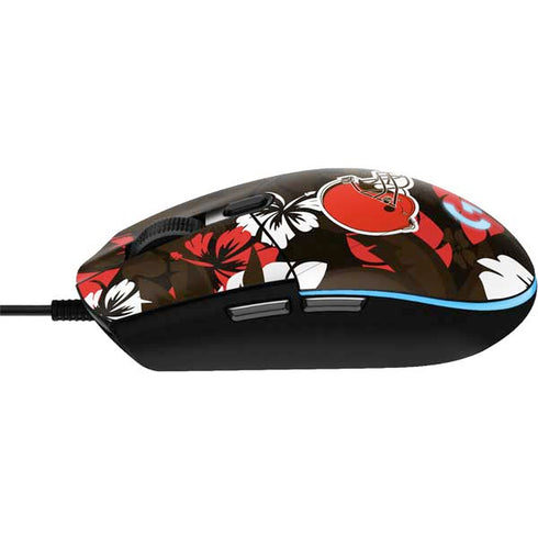 NFL Cleveland Browns Tropical Print G203 Prodigy RGB Wired Gaming Mouse Skin