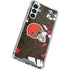 NFL Cleveland Browns Tropical Print Galaxy A16 5G Clear Case