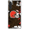 NFL Cleveland Browns Tropical Print Galaxy A17 Clear Case