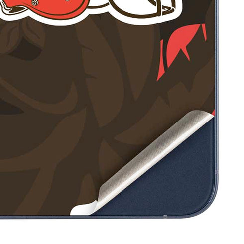 NFL Cleveland Browns Tropical Print Galaxy A35 5G Skin