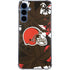 NFL Cleveland Browns Tropical Print Galaxy A55 5G Clear Case