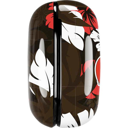 NFL Cleveland Browns Tropical Print Galaxy Buds Live Skin