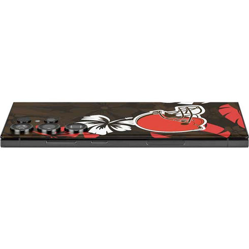 NFL Cleveland Browns Tropical Print Galaxy Skins