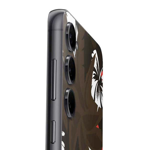 NFL Cleveland Browns Tropical Print Galaxy S24 Skin