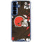 NFL Cleveland Browns Tropical Print Galaxy S25 Clear Case