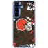 NFL Cleveland Browns Tropical Print Galaxy S25 Plus Clear Case
