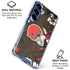 NFL Cleveland Browns Tropical Print Galaxy S25 Plus Clear Case