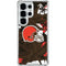 NFL Cleveland Browns Tropical Print Galaxy S25 Ultra Clear Case