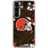 NFL Cleveland Browns Tropical Print Galaxy S26 Clear Case